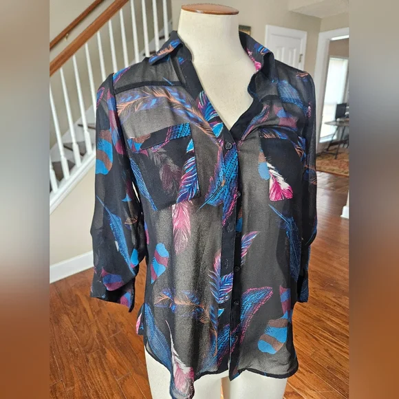 Express Sheer Top XS - Picture 1 of 4